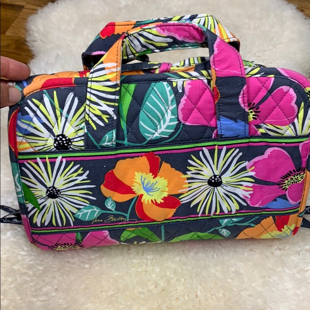 Vera Bradley Jazzy Bloom Travel Makeup/Jewelry Bag